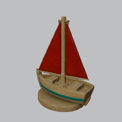 Sailboat Toy - four angles