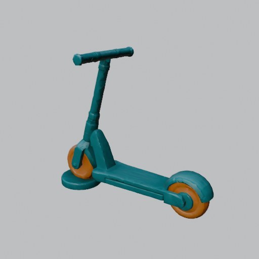 Scooter On Base - four angles