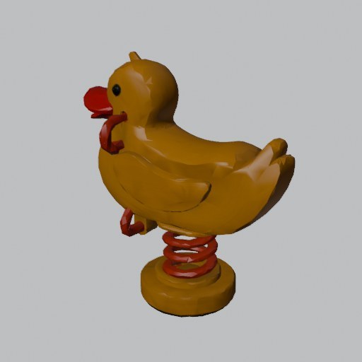 Spring Rider Duck - four angles