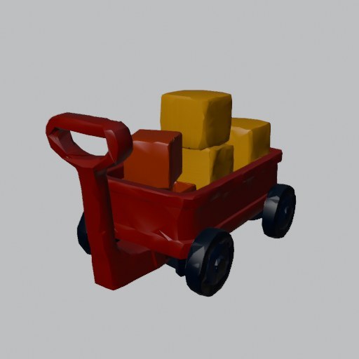 Wagon Red - four angles
