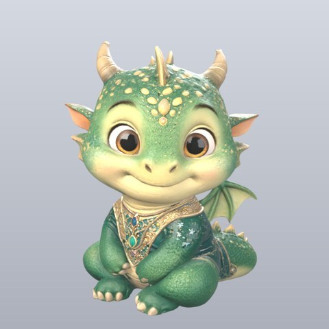 Baby Dragon - four angles