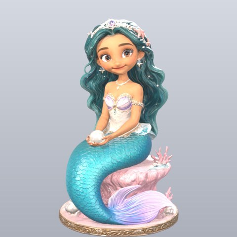 Mermaid Princess - four angles