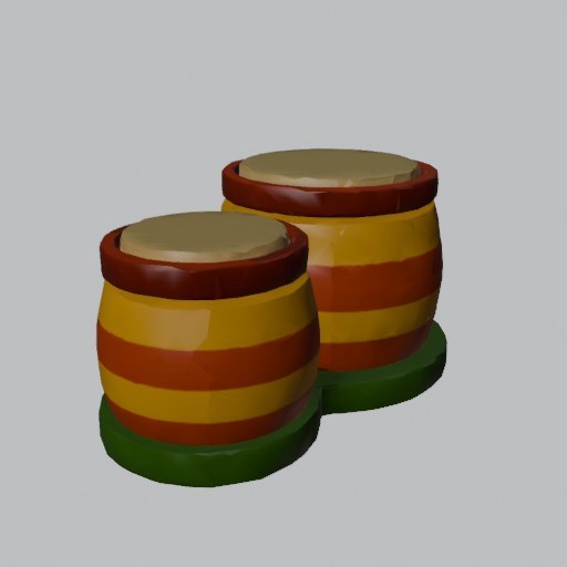 Bongo Drums - four angles