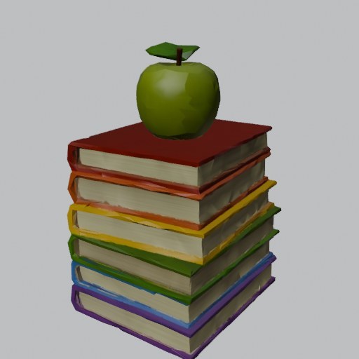 Book Stack Apple - four angles