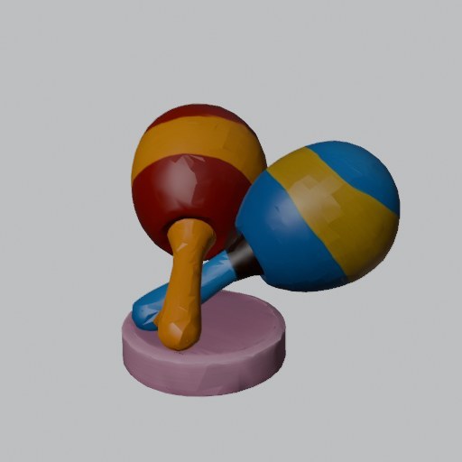 Maracas Pair - four angles