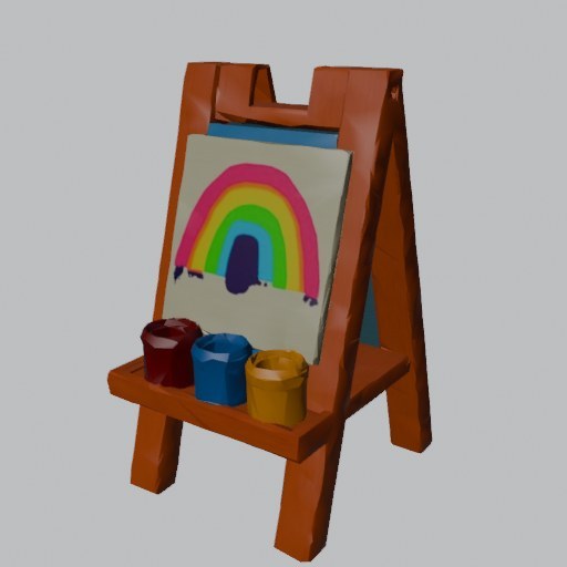 Paint Easel - four angles