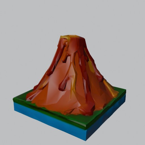 Science Volcano - four angles