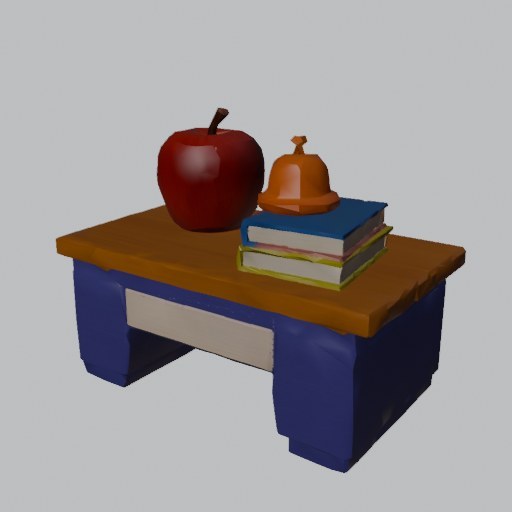 Teacher Desk - four angles