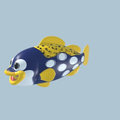Clown Triggerfish - four angles