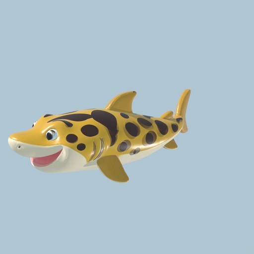 Leopard Shark - four angles