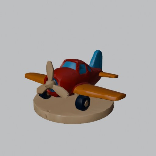 Airplane Toy - four angles