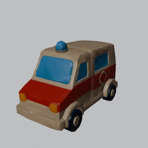 Ambulance Toy - four angles