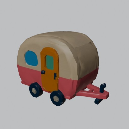 Caravan Toy - four angles