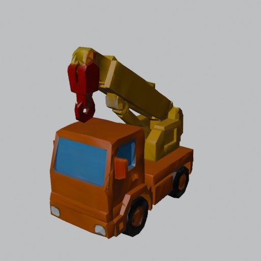 Crane Truck Toy - four angles