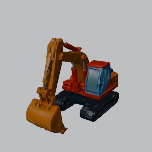 Digger Toy - four angles