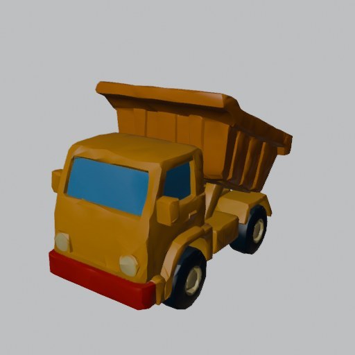 Dump Truck Toy - four angles