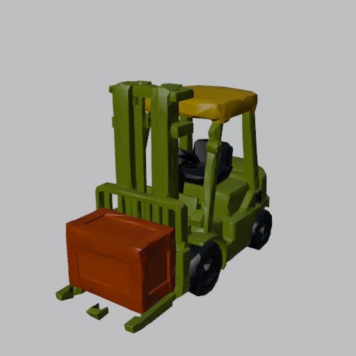Forklift Toy - four angles