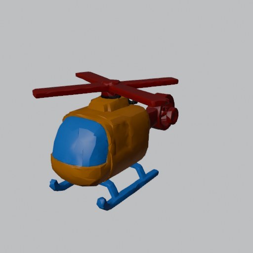 Helicopter Toy - four angles