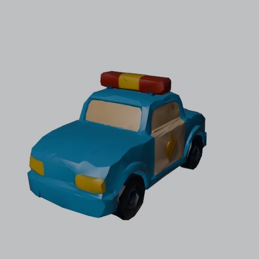 Police Car Toy - four angles