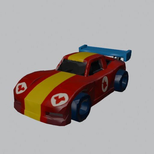 Race Car Toy - four angles