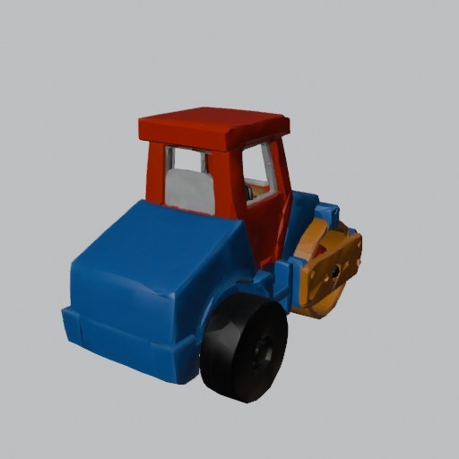Road Roller Toy - four angles