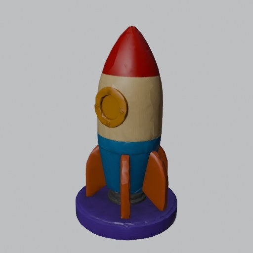 Rocket Toy - four angles