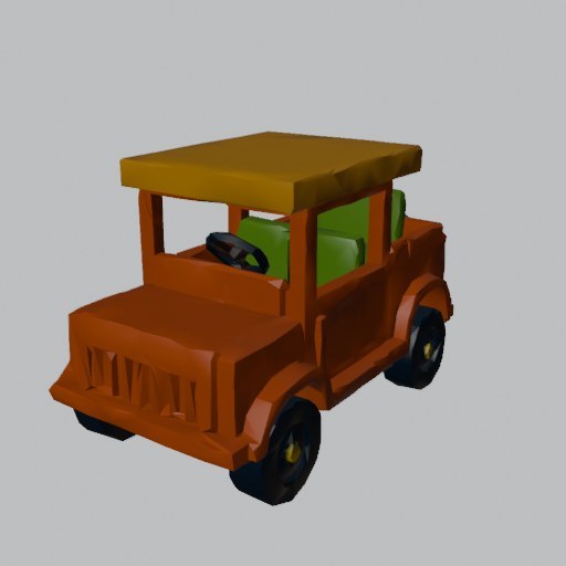 Safari Truck Toy - four angles