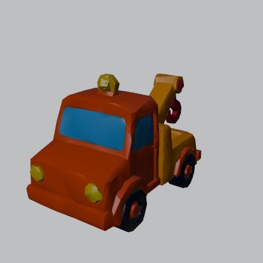 Tow Truck Toy - four angles
