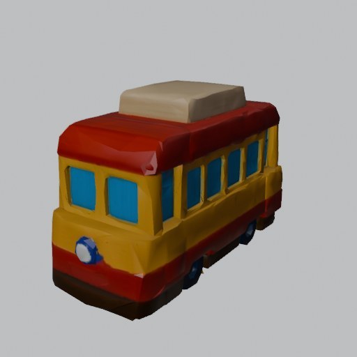 Tram Toy - four angles