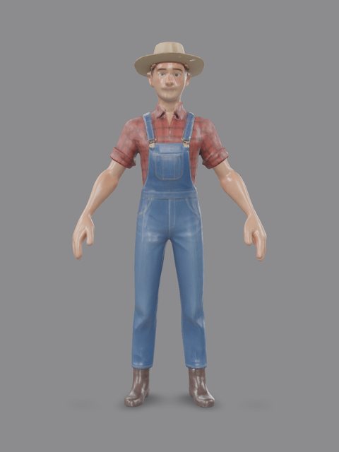farmer - front render