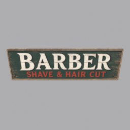 Barber Sign - front view
