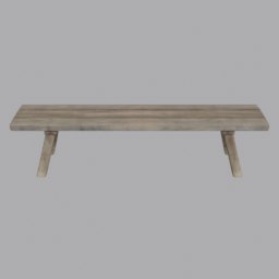 Plank Bench - front view