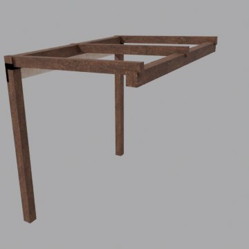 Awning frame - front view