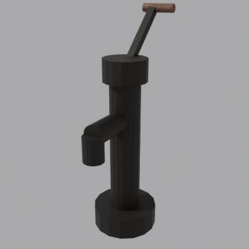Hand pump - front view
