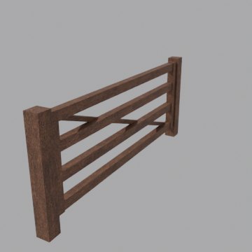 Corral gate - front view