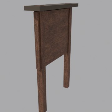 Wanted board - front view