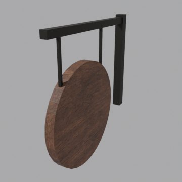 Hanging sign 2 - front view