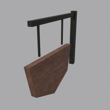Hanging sign 3 - front view