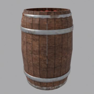 Filled barrel 2 - front view