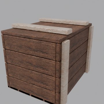 Shipping crate 2 - front view