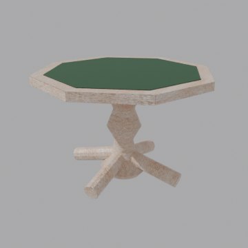 Poker table - front view