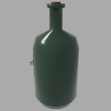 Whiskey bottle 2 - front view