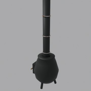 Potbelly stove - front view