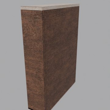 Store shelving - front view
