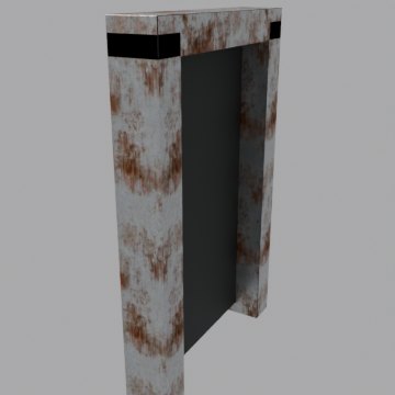 Bank vault door - front view