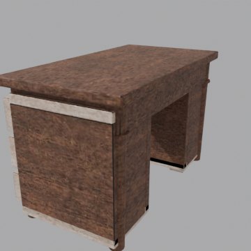 Office desk - front view