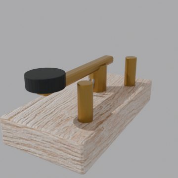 Telegraph key - front view