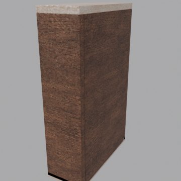 Ore sample cabinet - front view
