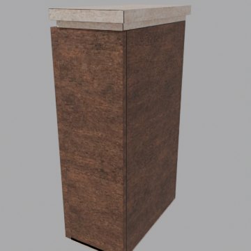 Wardrobe and washstand 1 - front view