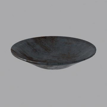 Gold pan - front view